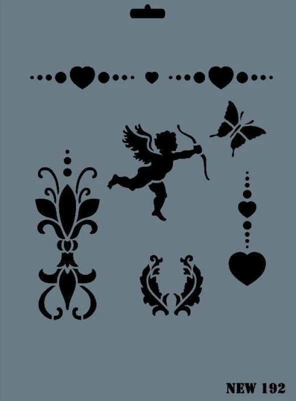 Rich New Seri N-192 Stencil 35x25 cm - 1