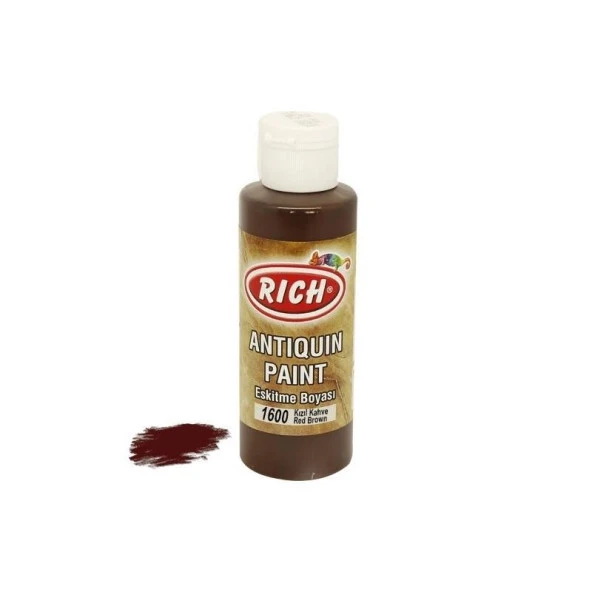 Rich 1600 Kızıl Kahve 120 ml Eskitme Ahşap Boyası - 2