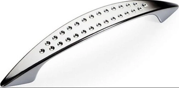 Noktalı Dolap Çekmece Kulpu 96 mm Krom - 2