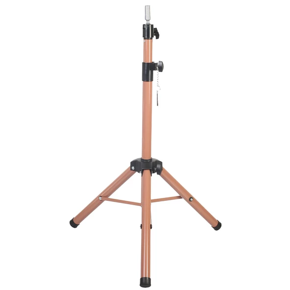 Kuaför Eğitim Mankeni İçin Metal Tripod - Sütlü Kahve + Taşıma Çantası - 4