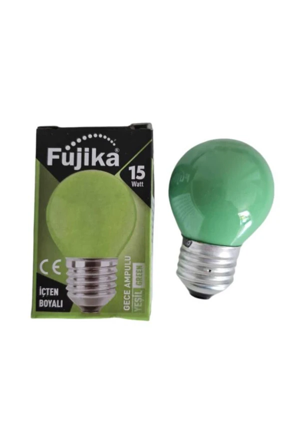 FUJİKA 15W YEŞİL GECE LAMBASI TOP AMPUL 15LM E27 220V 7CMX4CM 1 ADET