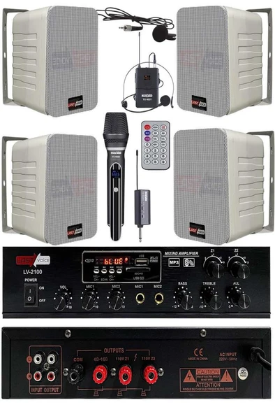 Lastvoice Soft Plus Paket-3 Hoparlör ve Anfi Mağaza Ses Sistemi ürün görseli