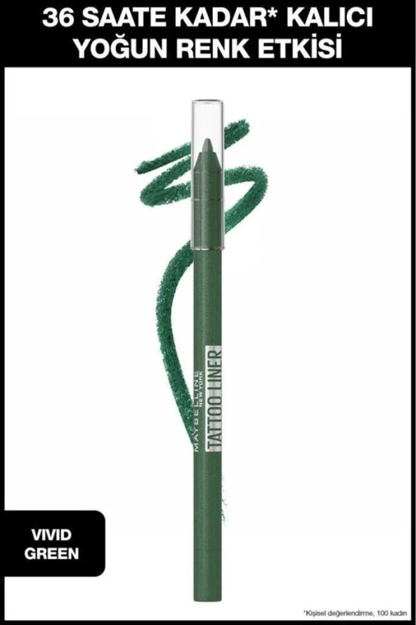 Maybelline New York Tattoo Liner Jel Göz Kalemi - Yeşil