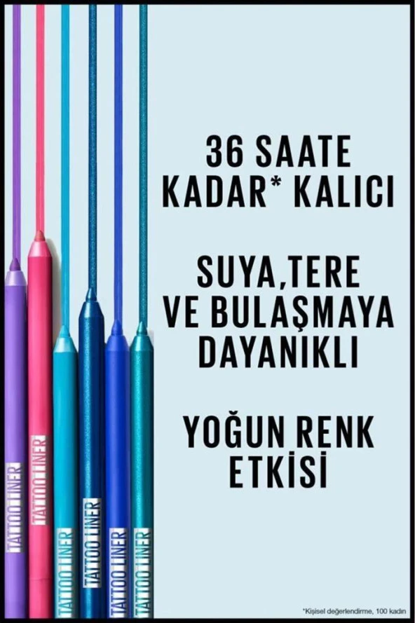 Maybelline New York Tattoo Liner Jel Göz Kalemi - Yeşil - 2