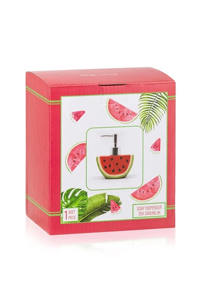 Lcw Home Karpuz Şeklinde Seramik Sıvı Sabunluk 10x15 Cm - 4