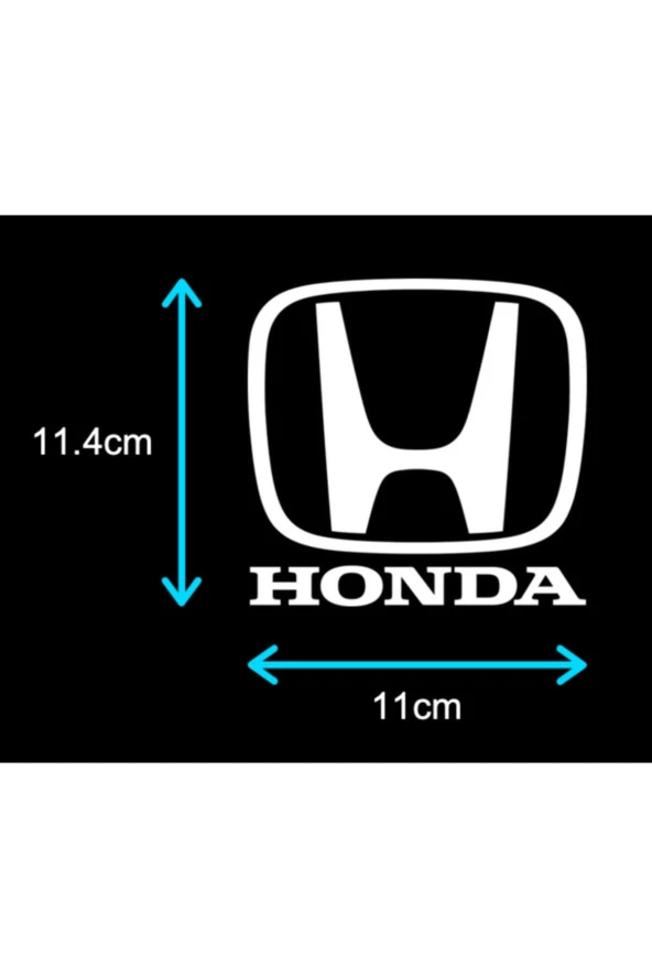 Honda İçin Uyumlu Aksesuar Oto Sticker Beyaz 11 Cm