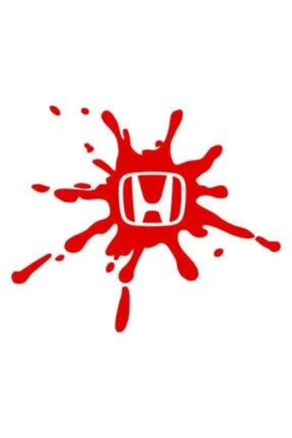 Honda İçin Uyumlu Aksesuar Kan Damlası Tasarım Oto Cam Sticker Kırmızı