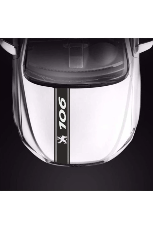 Peugeot 106 İçin Uyumlu Aksesuar Oto Kaput Şerit Sticker