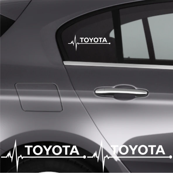 Toyota Rav 4 İçin Uyumlu Aksesuar Oto Ritim Sticker 2 Adet 20*9 Cm