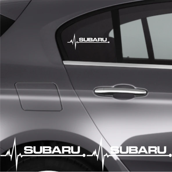 Subaru Justy İçin Uyumlu Aksesuar Oto Ritim Sticker 2 Adet 20*9 Cm