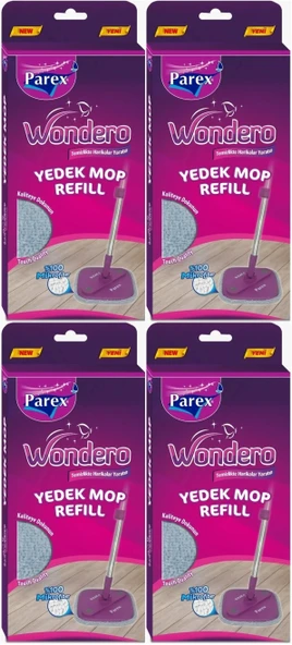 Parex Wondero Yedek Paspas Mop Refill (4 Lü Set)