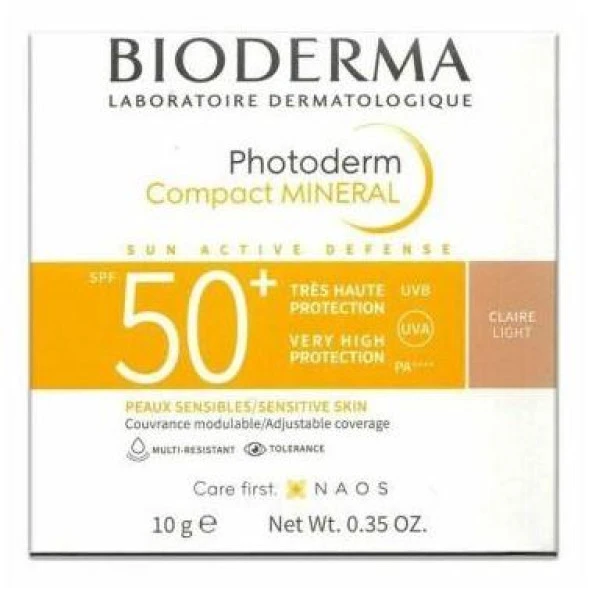 Bioderma Photoderm Compact Mineral SPF50 Renkli 10 gr - Light