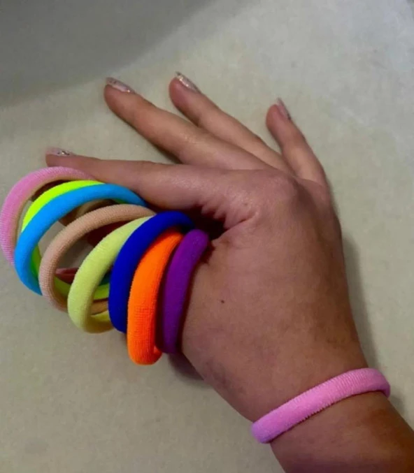 Renkli Lastik Toka 20 Adet - 3