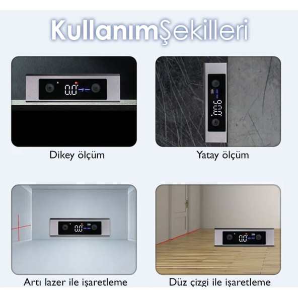 Loyka 5342 Mini Dijital Eğim Ölçer Lazerli ürün görseli