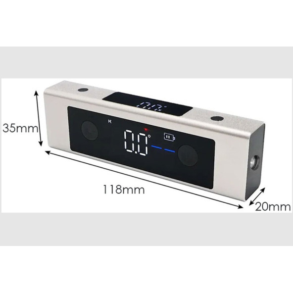 Loyka 5342 Mini Dijital Eğim Ölçer Lazerli - Resim 2