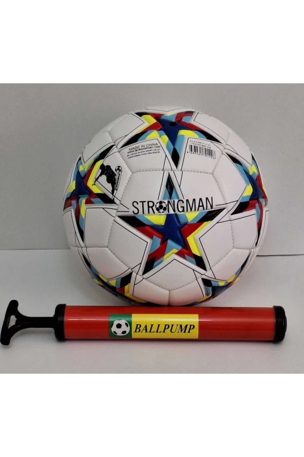 Orijinal Futbol Topu Şampiyonlar Ligi Pompalı Sert Zemin Halı Saha Futbol Topu No:5