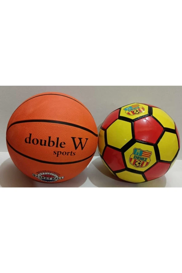 Futbol Topu Ve Basketbol Topu 2si Birlikte