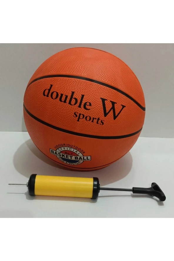 7 Numara Kauçuk Basketbol Topu Ve Şişirmek Için Pompa Hediye
