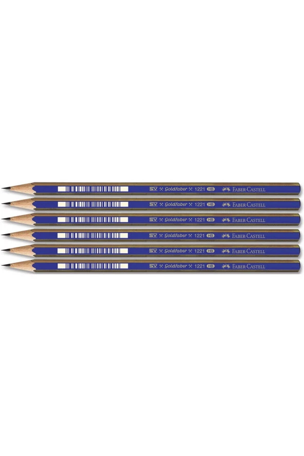 Faber 1221 Dereceli Resim Kalemi Hb 6 Lı Paket