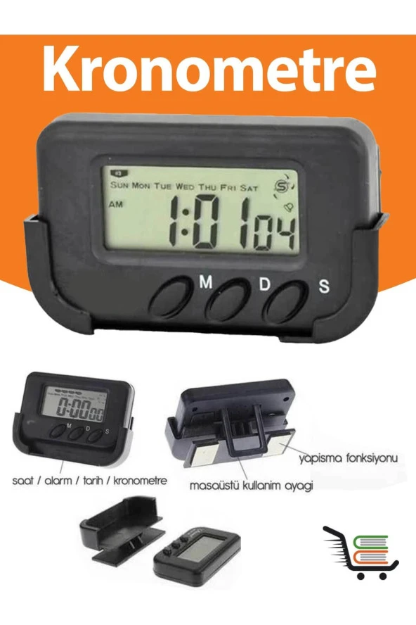 Motivasyon Kronometre - Öğrenci Saati - Kronometreli Ders Çalışma Saati - Dijital Masa Saati