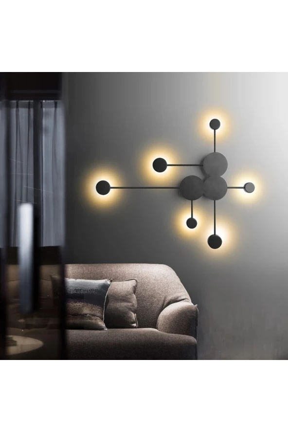 SimaAvize Siyah Modern Aplik - Resim 5