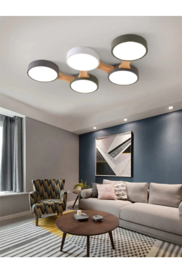 SimaAvize Minimalist Modern Led 5’li Avize,