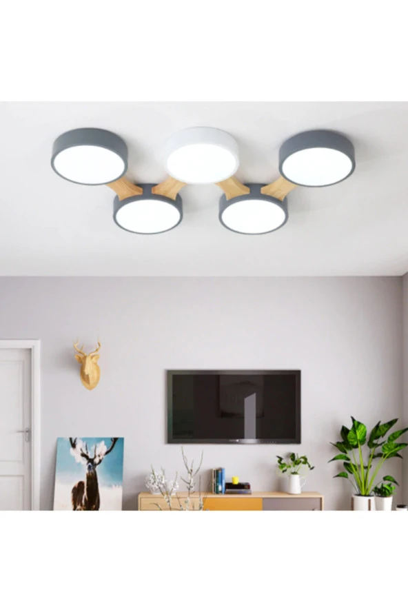 SimaAvize Minimalist Modern Led 5’li Avize, - 2