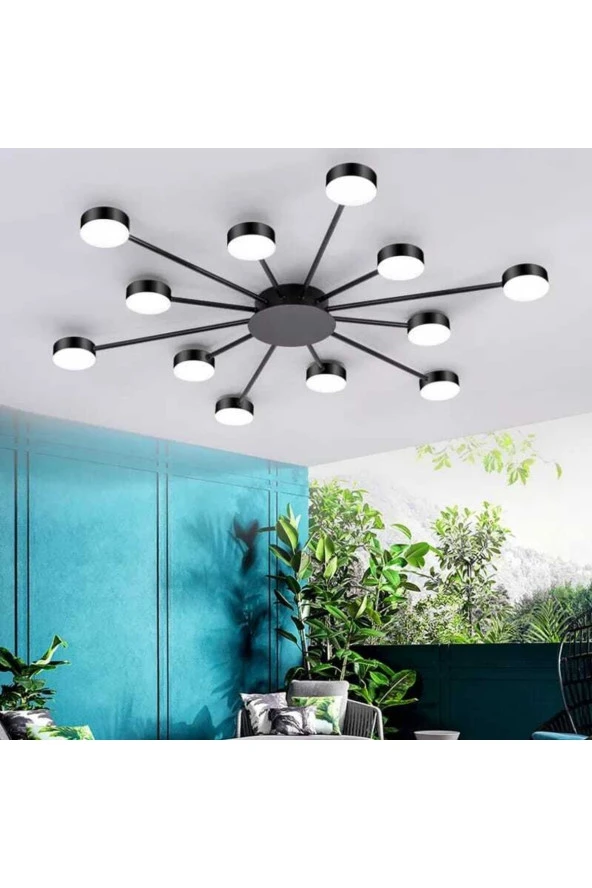 SimaAvize Modern Led Tavan Avize 12'li