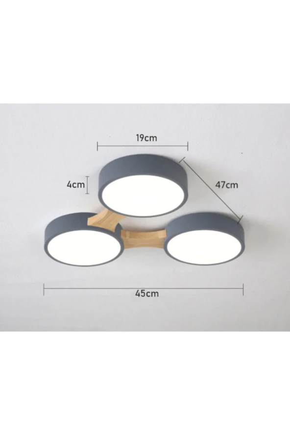 SimaAvize Minimalist Modern Led 3’lü Avize-2
