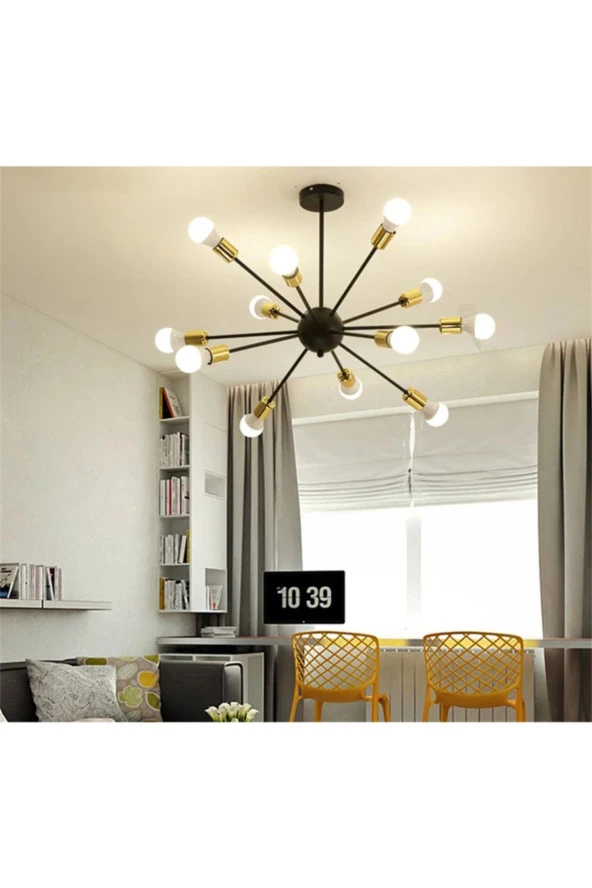SimaAvize Sima Ultra Modern Altın Kirpi Avize - 2