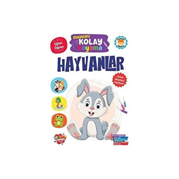 Boyama Zamanı Etkinlikli Kolay Boyama - Hayvanlar