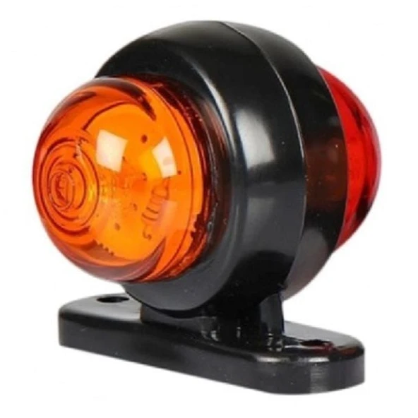 Mini Takoz Led Lamba Sarı Kırmızı 12-24V (10 Adet) ürün görseli 1