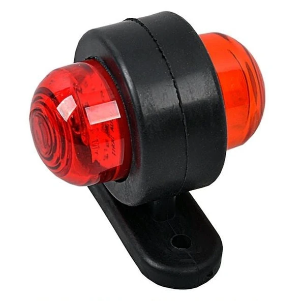 Mini Takoz Led Lamba Sarı Kırmızı 12-24V (10 Adet) - Resim 2