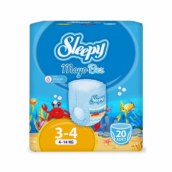 Sleepy Süper ikili Fırsat Paketi(Jeans Külot Bez 4 Numara 30 Adet + Mayo Külot Bez 4 Numara 20 Adet) - 3