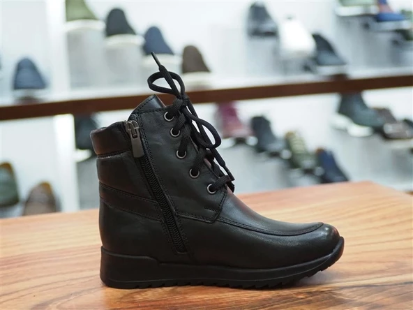SİYAH CİLT HAKİKİ DERİ UNISEX ÇOCUK GARSON BOT - 3