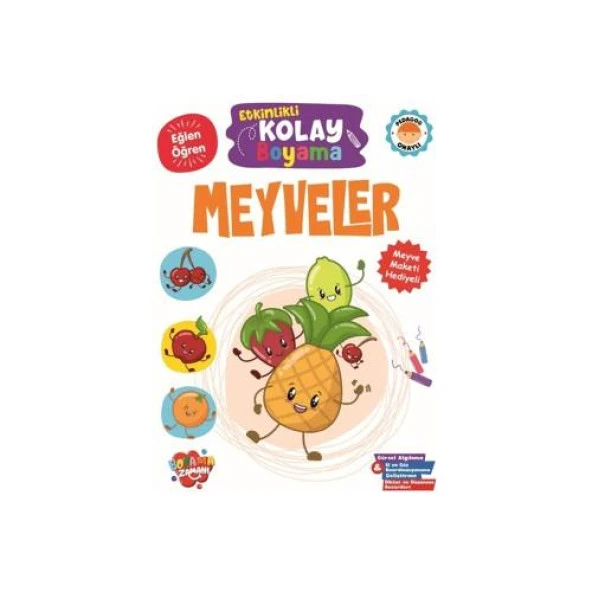 Boyama Zamanı Etkinlikli Kolay Boyama - Meyveler