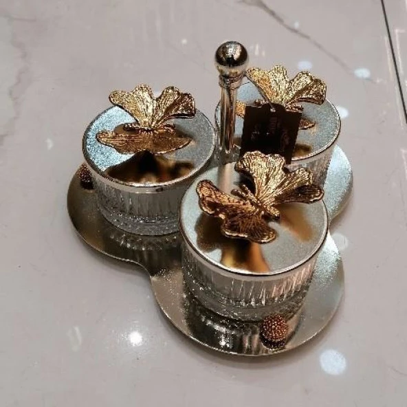 Elisa 3'lü Çerezlik Gümüş