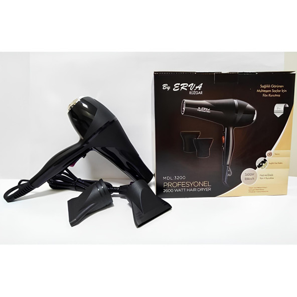 BY ERVA RÜZGAR SAÇ KURUTMA FÖN