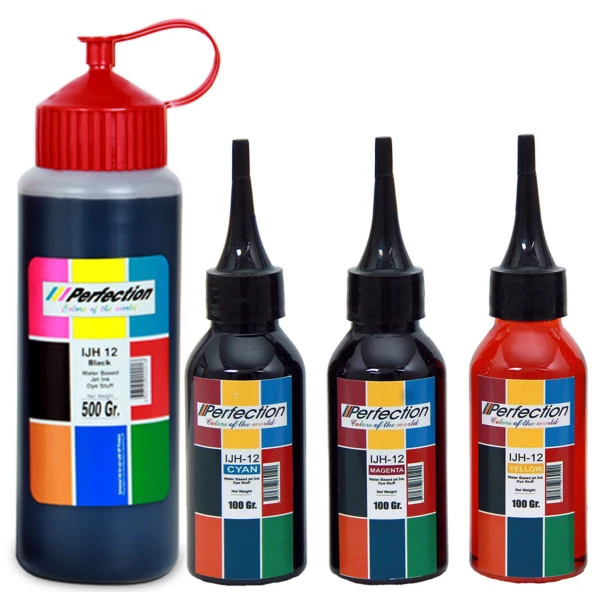 Hp , Epson, Canon, Brother Tanklı Yazıcı Üniversal Mürekkep Dolum Seti 500 ml. + 3 x 100 ml.