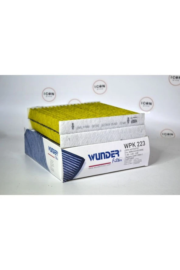 Icon Group - BMW X3 (f25) Drive 1.8 - 2.0 - 3.0d Çiftli Karbonlu Polen Filtresi - Wpk 223 - Resim 3