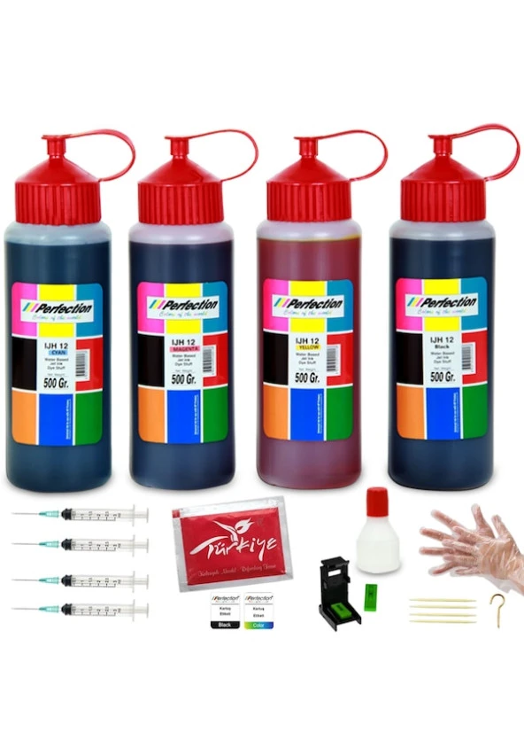 Perfection HP Deskjet 2546 - 2645 - 2646 Yazıcı Uyumlu Kartuş Dolum Seti ürün görseli 1