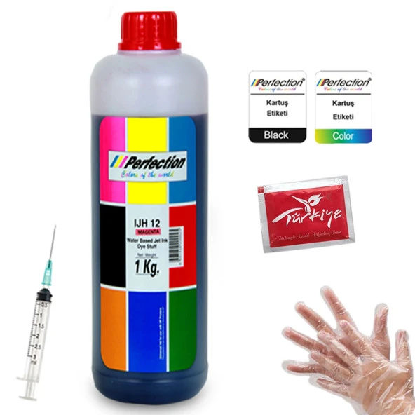 Perfection  HP 301/302/304/305 Kartuş Uyumlu Dolum Mürekkebi  Magenta 1 kg.