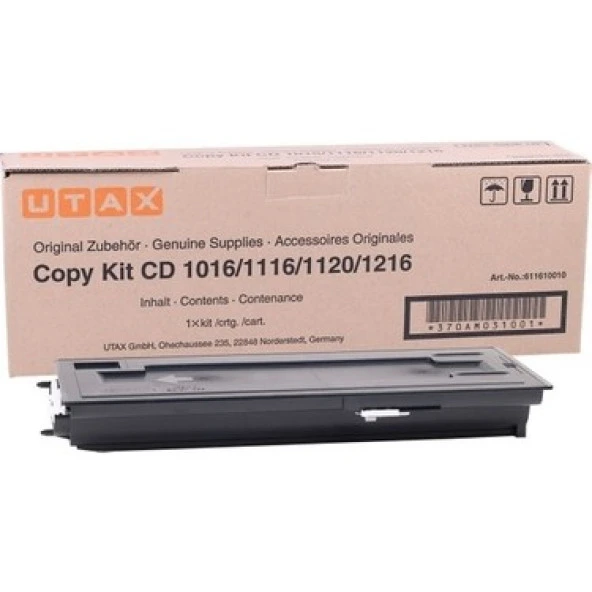 Utax Cd-1016/1116/1120/1216 Siyah Orjinal Toner 