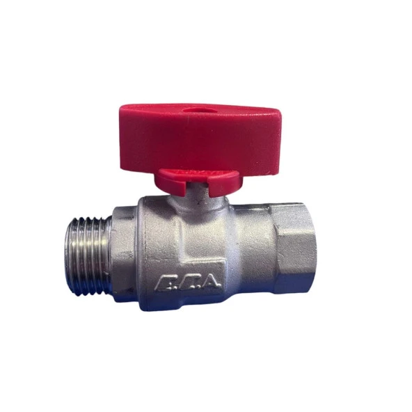 Eca 1/2" Kelebek Volanlı Küresel Valf (Dış Vida+İç Vida) 102122381 - Resim 2