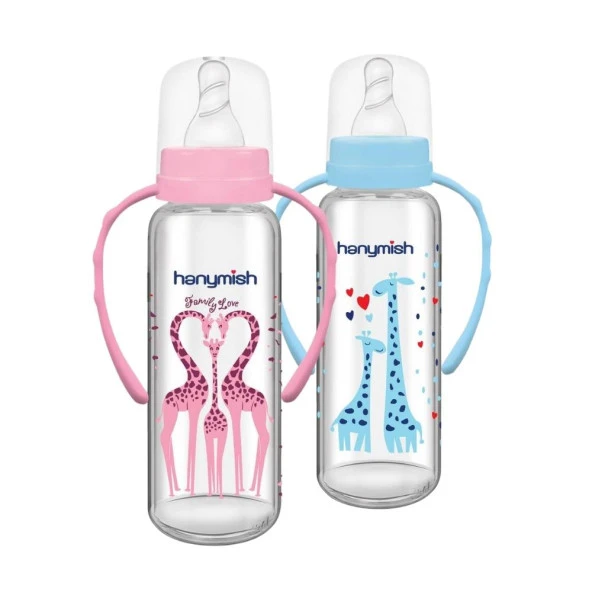 Hanymish Kulplu Cam Biberon 240 Ml