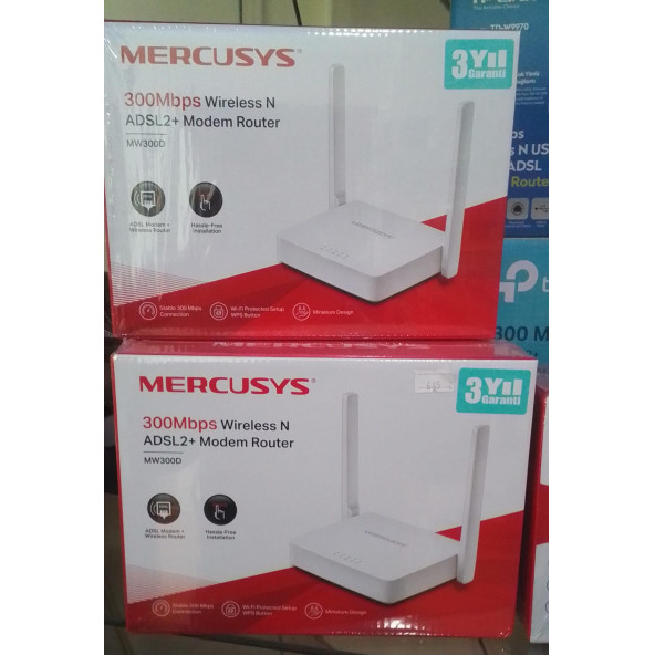 MERCUSYS MW300D 300 Mbps Wireless N ADSL2+ Modem Router