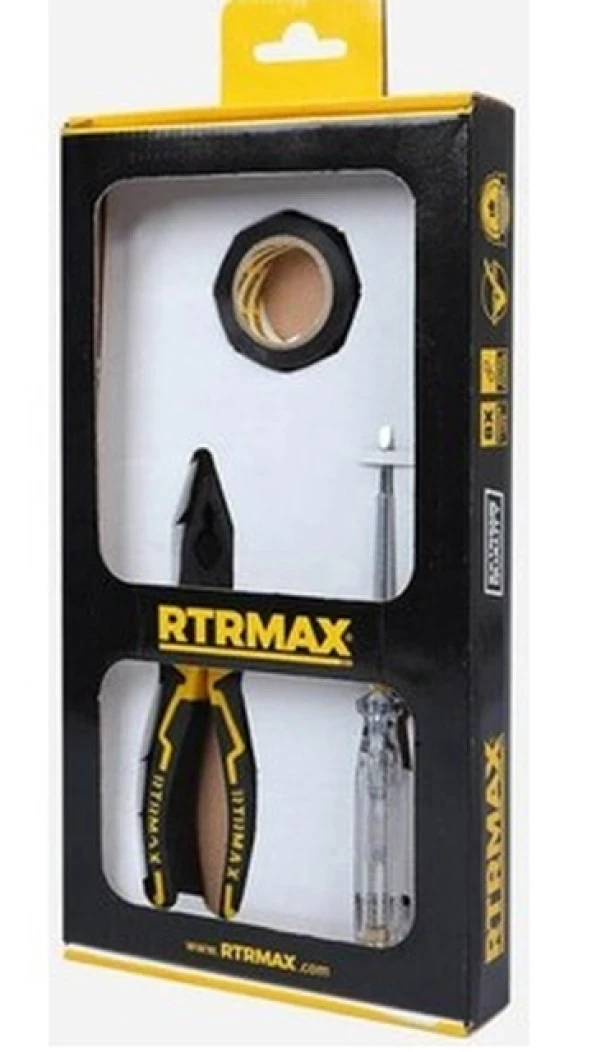 RTRMAX PENSE-KONTROL KALEMİ-E.BANT 3LÜ SET