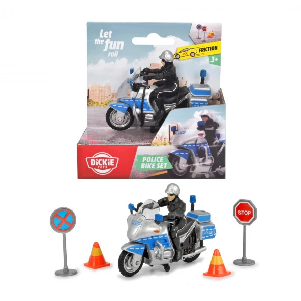Dickie Toys Polis Motosikleti ve Aksesuarları 203341029 GKO