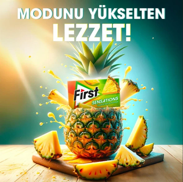 First Sensations Tropikal Meyve Aromalı Sakız 27 gr - 12 Adet