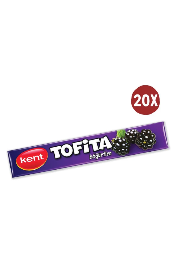 Kent Stick Şeker Böğürtlen 47gr (20'li Paket